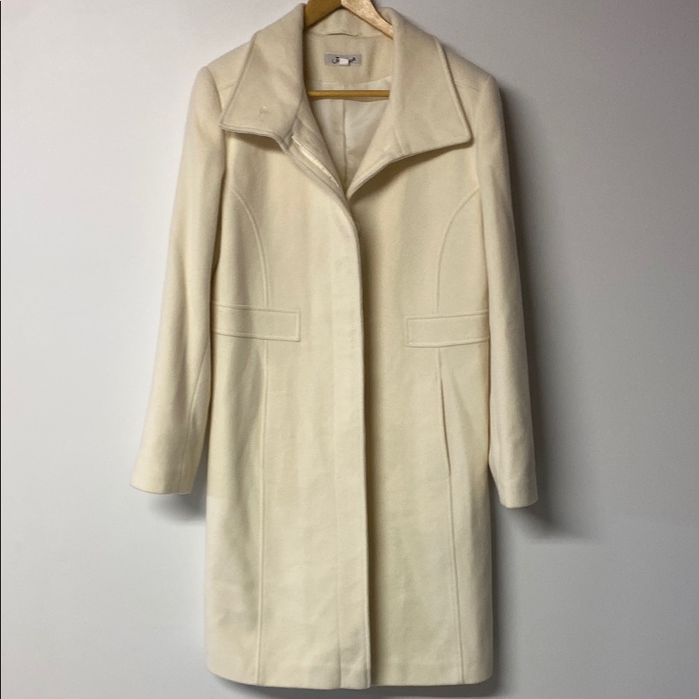 JESSICA Vintage Elegant Wool Blend Cream Women's Coat - Picture 7 of 16